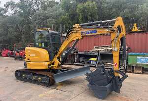 New XCMG XE55U Excavator, Kubota Engine, Civil Spec, Angle Blade, 4 x Buckets, 1 x Ripper