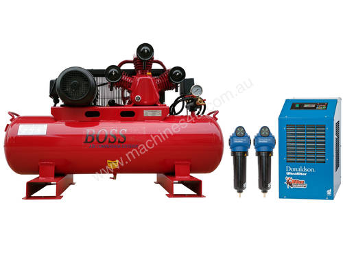 BOSS 20CFM/ 5.5HP Compressor with Dryer & Filter Package 