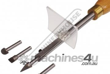 Carbide Wood Turning Tools - 6 Piece Set WT-3C 4 Interchangeable Carbide Chisel Scrapers