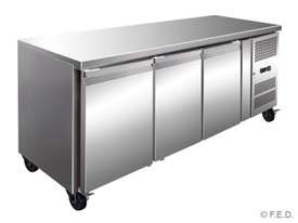 F.E.D. GN3100BT Tropicalised Three Door Under Bench Freezer - picture0' - Click to enlarge