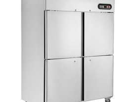 F.E.D. SUF1200 4 x 1/2 Doors S/Steel Upright Freezer - picture1' - Click to enlarge