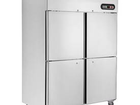 F.E.D. SUF1200 4 x 1/2 Doors S/Steel Upright Freezer - picture0' - Click to enlarge