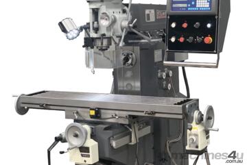 Feature Packed Vertical & Horizontal Mill, Z Feed Huge 1250mm x 280mm Table - ISO 40 Spindle