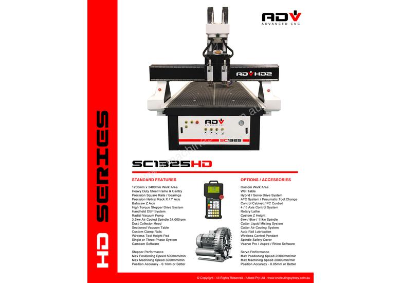 caption CNC Router 1325HD - 2400x 1200
