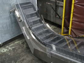 Stainless Steel Incline Scoop Bucket Conveyor - picture0' - Click to enlarge