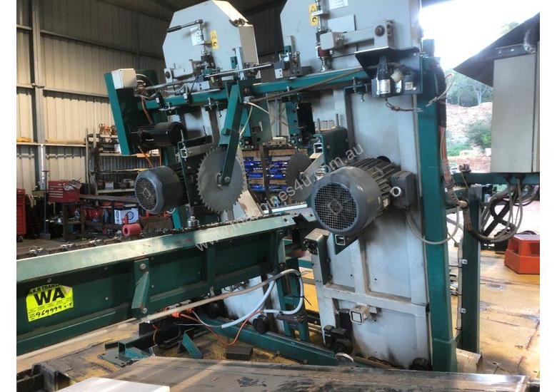 caption Wood mizer SLP double bandsaw