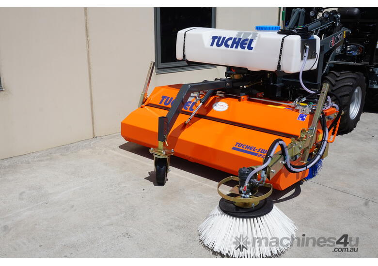 caption Tuchel Plus 590 Road Sweeper for Wheeled Loaders & Skid Steer Loaders