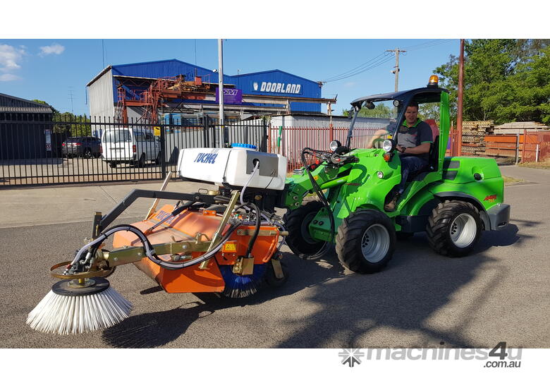 caption Tuchel Plus 590 Road Sweeper for Wheeled Loaders & Skid Steer Loaders
