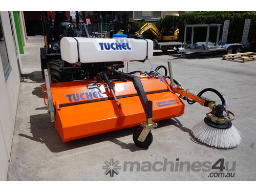 caption Tuchel Plus 590 Road Sweeper for Wheeled Loaders & Skid Steer Loaders