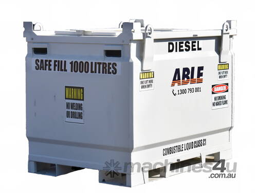 Able Fuel Cube Bunded 1,100 Litre (Safe Fill 1,000 Litre)