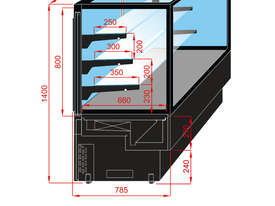 EVOK Square Patesserie Display 900mm - picture0' - Click to enlarge