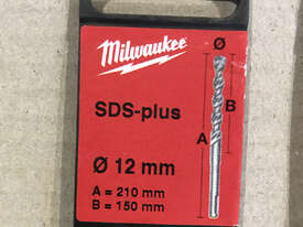 Milwaukee 12mm x 210mm SDS-plus Masonry Concrete Drill Bit 4932-3070-76 - picture2' - Click to enlarge