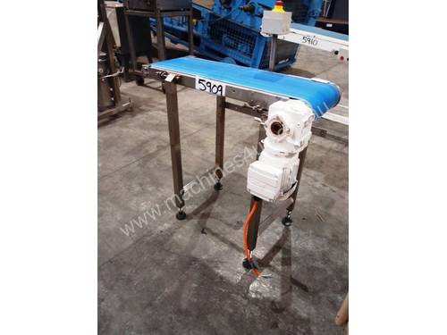 Flat Belt Conveyor, 900mm L x 300mm W x 860mm H