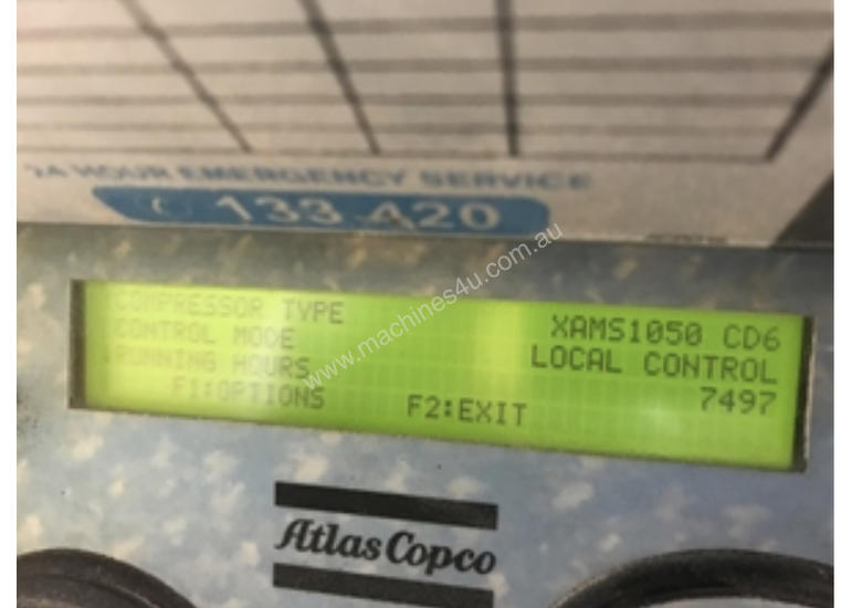 caption Atlas Copco AFTERCOOLED DIESEL COMPRESSOR XAMS1050 CD-6 1050CFM
