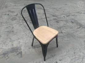 Bolero Steel Chairs With Wooden Seat - picture0' - Click to enlarge