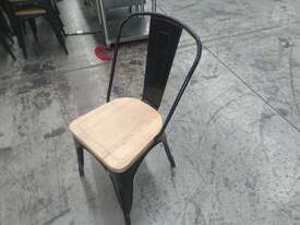 Bolero Steel Chairs With Wooden Seat - picture1' - Click to enlarge