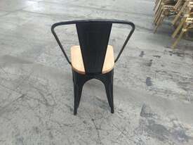 Bolero Steel Chairs With Wooden Seat - picture2' - Click to enlarge
