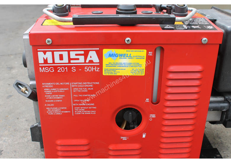 Used Mosa Mosa Msg 201s 50hz Arc Welder Generator Stock 3511 Welder Generators In Listed On Machines4u