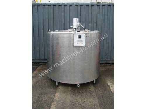 Jacketed Stainless Steel Milk Tank Vat - 2200L - Milkwell