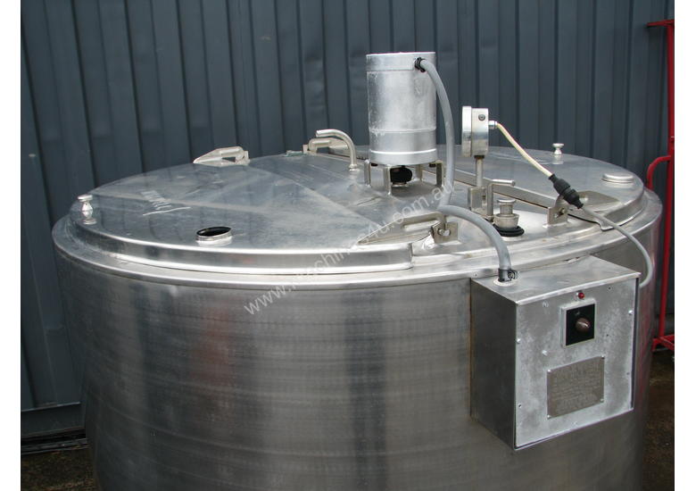 Used Milkwell Jacketed Stainless Steel Milk Tank Vat 2200L Milkwell