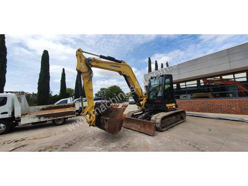 2016 YANMAR SV100-2 EXCAVATOR WITH CAB, HITCH, BUCKETS AND LOW 905 HOURS
