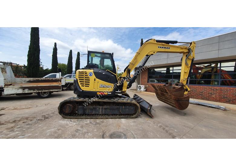 Used 2016 Yanmar 2016 YANMAR SV1002 EXCAVATOR WITH CAB HITCH BUCKETS