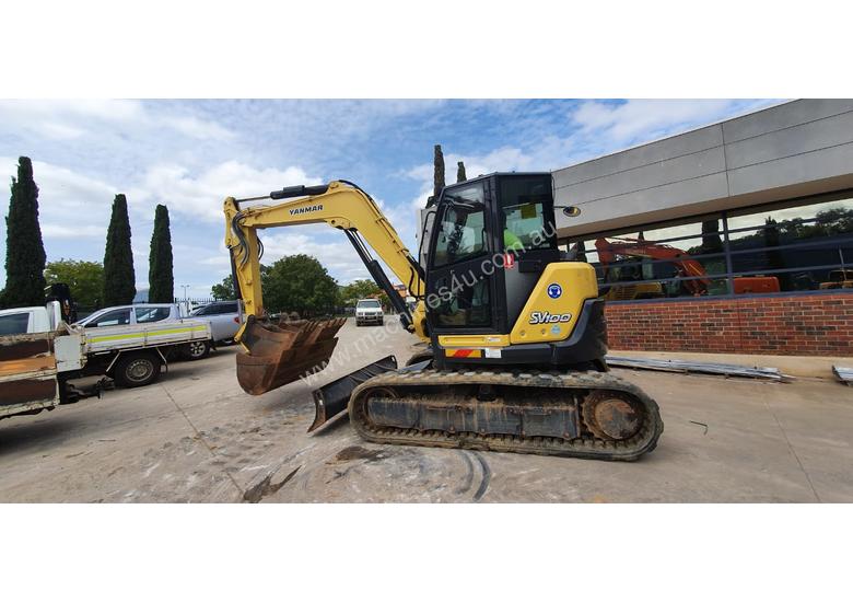 Used 2016 Yanmar 2016 YANMAR SV1002 EXCAVATOR WITH CAB HITCH BUCKETS