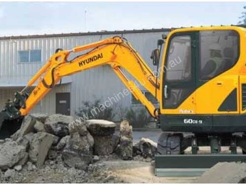 6T Excavator Hyundai R60CR-9 for hire