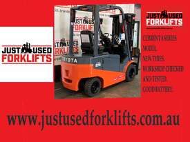 TOYOTA 8FBN25 12594 BATTERY ELECTRIC FORKLIFT 4300 MM CONTAINER MAST - picture0' - Click to enlarge