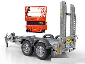 New 19' Electric Scissor lift Dingli S06-E with Galvanised Steel Trailer  - picture0' - Click to enlarge