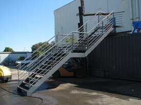 Large Industrial Steel Stairs Staircase - 3.45m high - picture0' - Click to enlarge