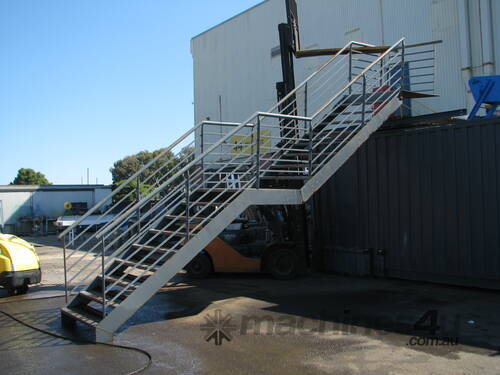Large Industrial Steel Stairs Staircase - 3.45m high