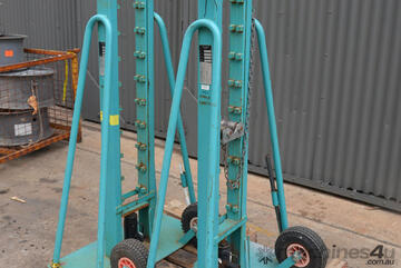 Mobile Cable jack stand decoiler uncoiler dispenser payoff reel cable dereeler