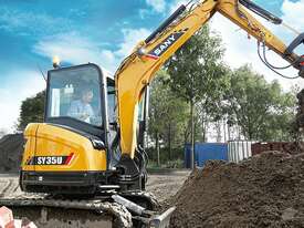 SANY 3.8T SY35U Excavator with Canopy - picture2' - Click to enlarge