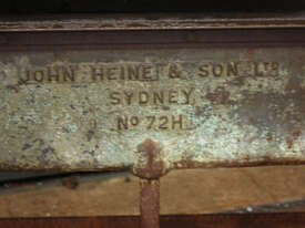 John Heine & Son No.72H Finger Pan Sheet Metal Bender BRAKE PRESS Manual 1800mm - picture0' - Click to enlarge