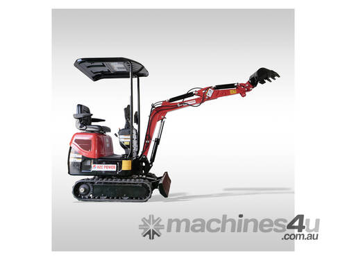 HZC MINI EXCAVATOR 1 TONE 14HP PETROL SWING BOOM & ADJUSTABLE TRACK(BKB941)