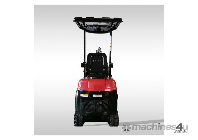 caption HZC MINI EXCAVATOR 1 TONE 14HP PETROL SWING BOOM & ADJUSTABLE TRACK(BKB941)