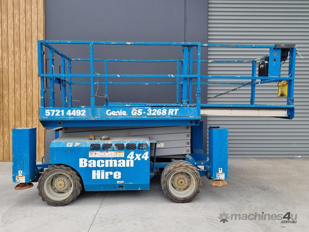 Used 2011 Genie GS3268RT Rough Terrain Scissor Lift in UNANDERRA, NSW
