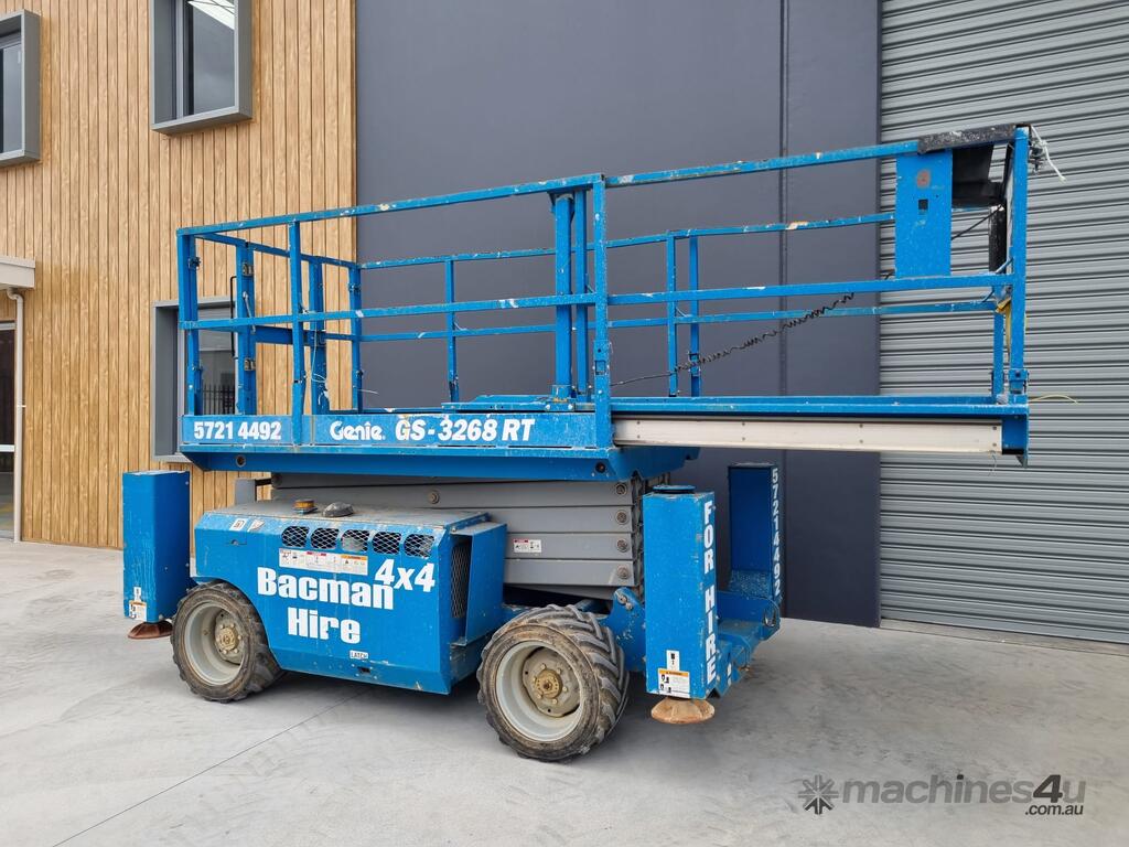 Used 2011 Genie GS3268RT Rough Terrain Scissor Lift in UNANDERRA, NSW