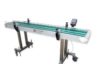 PACKSERV 2Mtr Rubber Belt Conveyor * suitable for all container sizes & shapes *