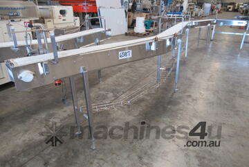 Plastic Intralox Belt Conveyor, 5750mm L x 250mm W