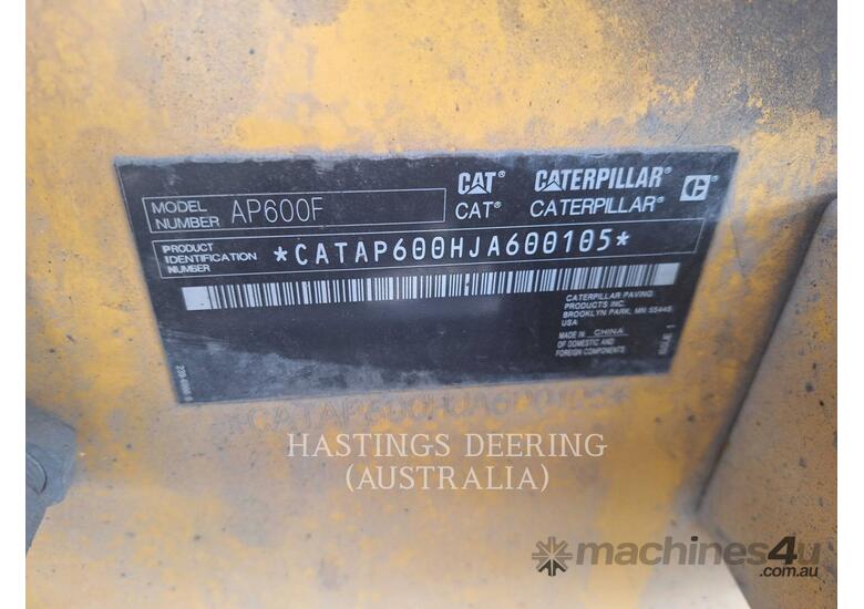 caption CAT AP600FLRC Asphalt Pavers