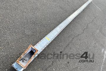 Pneumatic air slide airslide conveyor system 100x100mm bulk powders - from 1950mm to 7120mm long