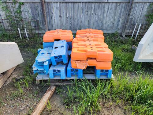 Pallet of Temporary Fence Bases