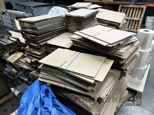 Large Quantity of Unused Cardboard Boxes