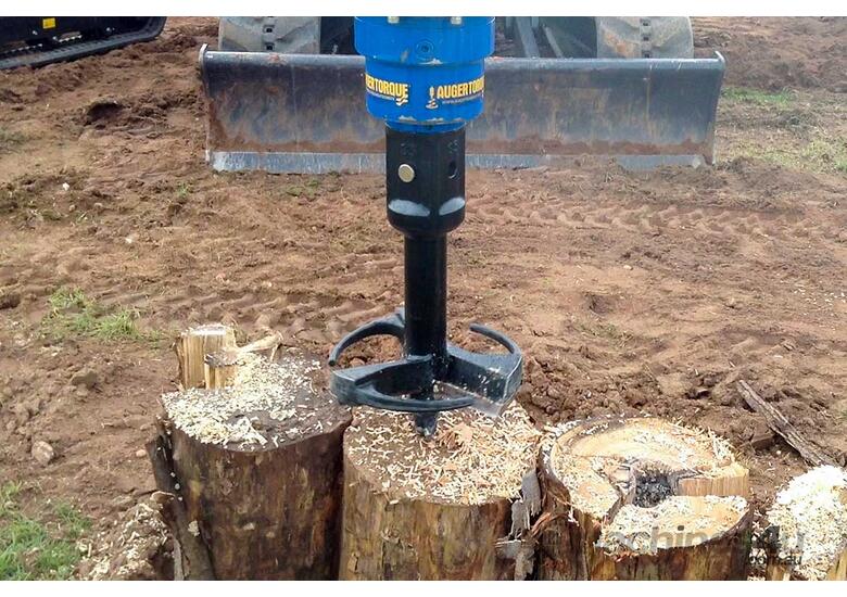 caption AUGER TORQUE SP350 Stump Planer: Skid Steers & Excavators 4.5T-8T
