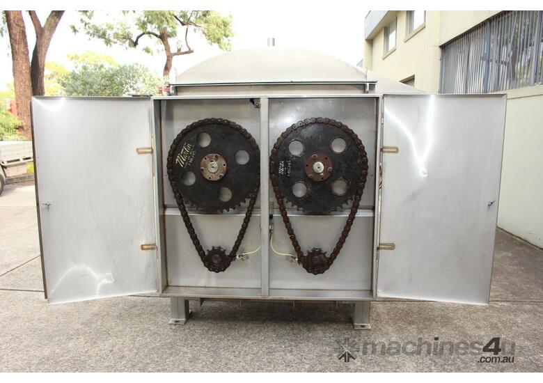 Stainless Steel Jacketed Twin Rotor Ribbon Blender.