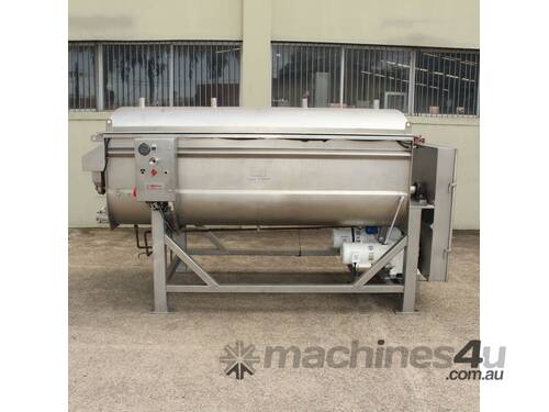 Stainless Steel Jacketed Twin Rotor Ribbon Blender.