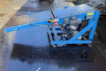 FERAG ATB-SB motorised 0.55kW dual rubber belt conveyor system Pneumatic lift