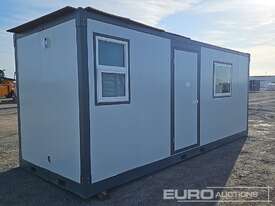 20' Portable Office with Kitchenette (Slight Damage to Roof)  - picture0' - Click to enlarge